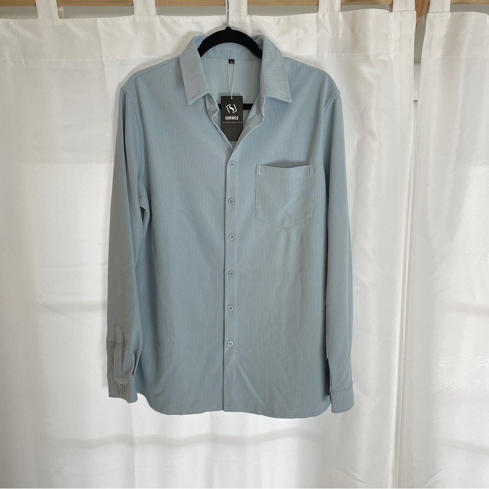 Men's URRU Blue Shirt size medium NWT